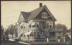 Lewiston, Maine RPPC 1910 - Beautiful Victorian Home Real Photo Postcard