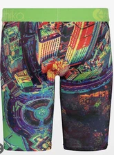 ETHIKA  THE STAPLE "GREEN STAY BEAMIN"  BOXER BRIEF MEN'S SIZE MEDIUM NWT