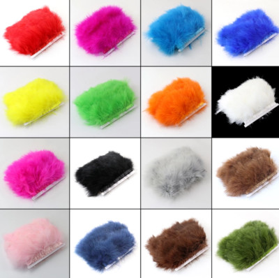 9 Colours Turkey Veniard Marabou Feather Trim Fringing Price per 30cm DIY Craft