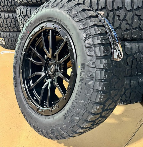 20x9 Fuel D679 Rebel Black Wheels 33 2756020 RT Tires 6x135 Ford F150 TPMS - Picture 6 of 7