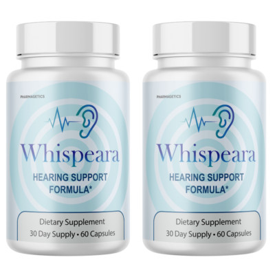 Whispeara Hearing Support Formula to Protect Neural Pathways - 2 Bottles