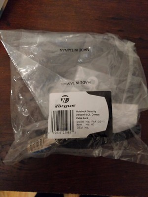 Targus Defcon SCL Combo Cable Lock PA410S-1