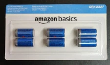 CR123A Amazon Basics 3V Lithium Batteries (6 Pack)