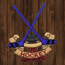 Hockey Embroidered Patch — Iron On