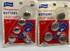 NEW Set  Vintage Prims COVER YOUR OWN 002 Halfball (4) And 001 Flat (3)