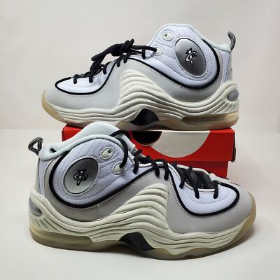 Nike Air Penny 2 'Photon Dust' White Black Grey Cream FB7727-100 Men's Size 7.5