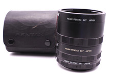 N Mint Asahi Pentax 6x7 Auto Extension Tube Ring 1 2 3 Set w/case Japan 123