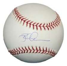 Brad Ausmus Astros Tigers Signed OML Baseball PSA/DNA 93331