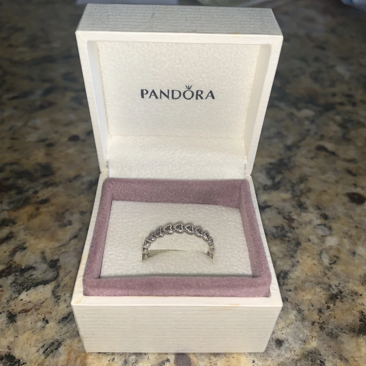 Pandora band 2024 of hearts ring