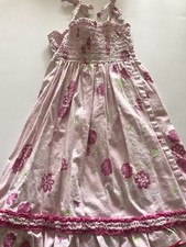 Charlie Rocket Girts 4T Sun Dress Pink Floral Cotton