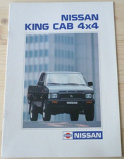 1990 NISSAN PICK-UP 4X4 KING CAB Catalogue Brochure Prospekt Folder Dépliant Pub