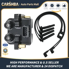 UF538 OEM Ignition Coil + Spark Plug Wire set for 2.5L Impreza Outback Forester