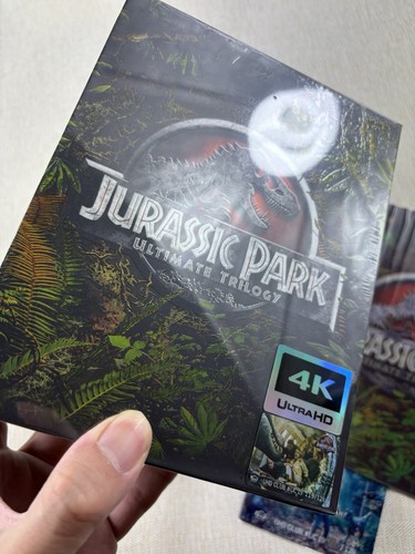 JURASSIC PARK TRILOGY 4K UHD CAJA ANTIDESLIZANTE COMPLETA, CHINA UHDCLUB, NUEVO/SELLADO - Imagen 9 de 14