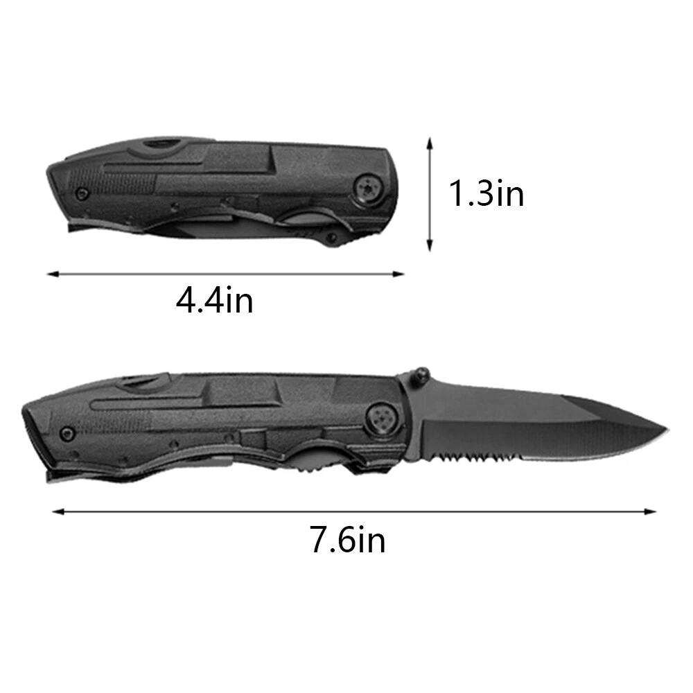 Multi Tool Knife 18-in-1 Outdoor Survival Compact Folding Pocket Pliers w/ Bits