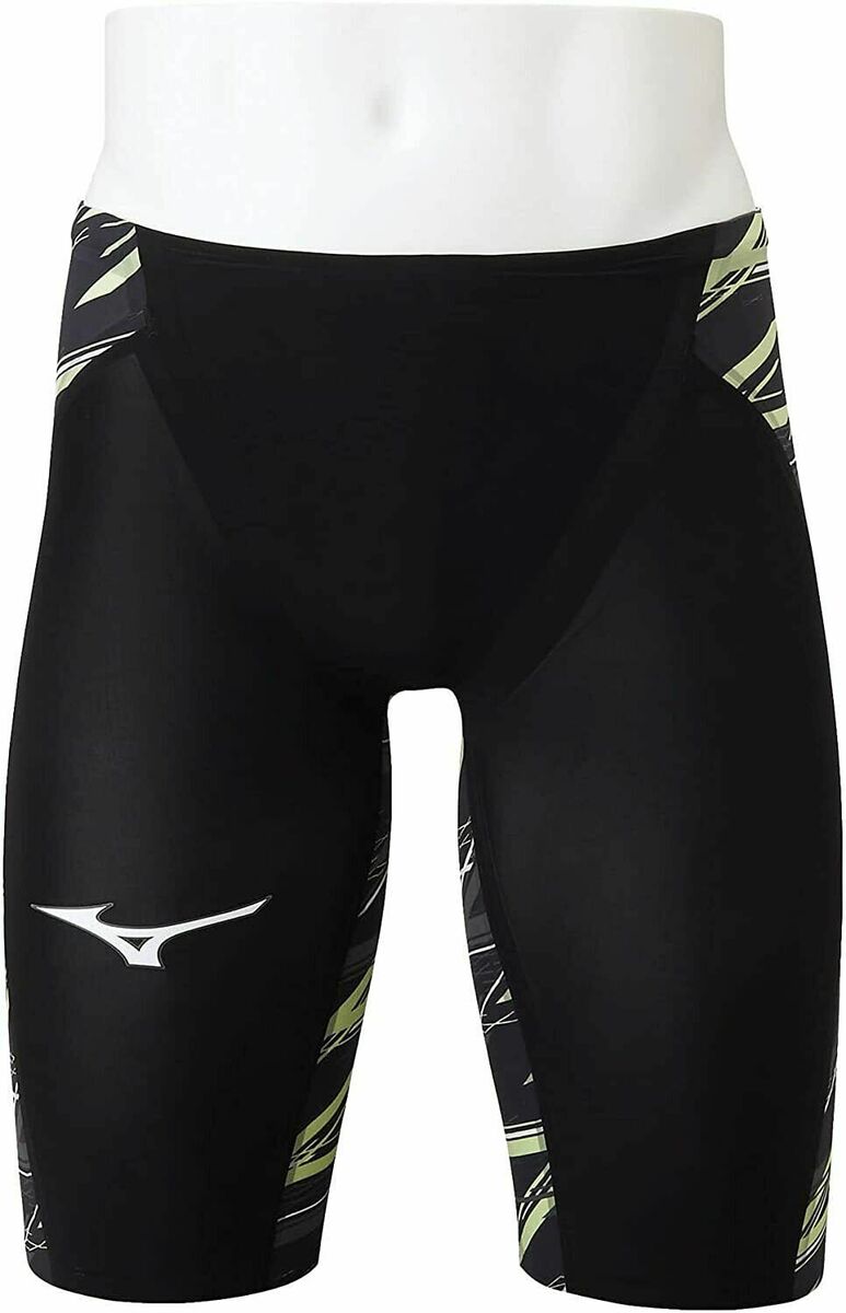 MIZUNO Swimsuit Men GX SONIC NEO SL FINA N2MB2005 Black Neo Lime All sizes  F/S