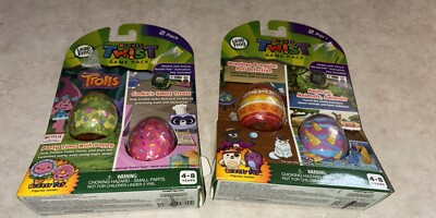 LeapFrog RockIt Twist Game Trolls Poppy Penguin Dinosaur Pack Lot Of Two