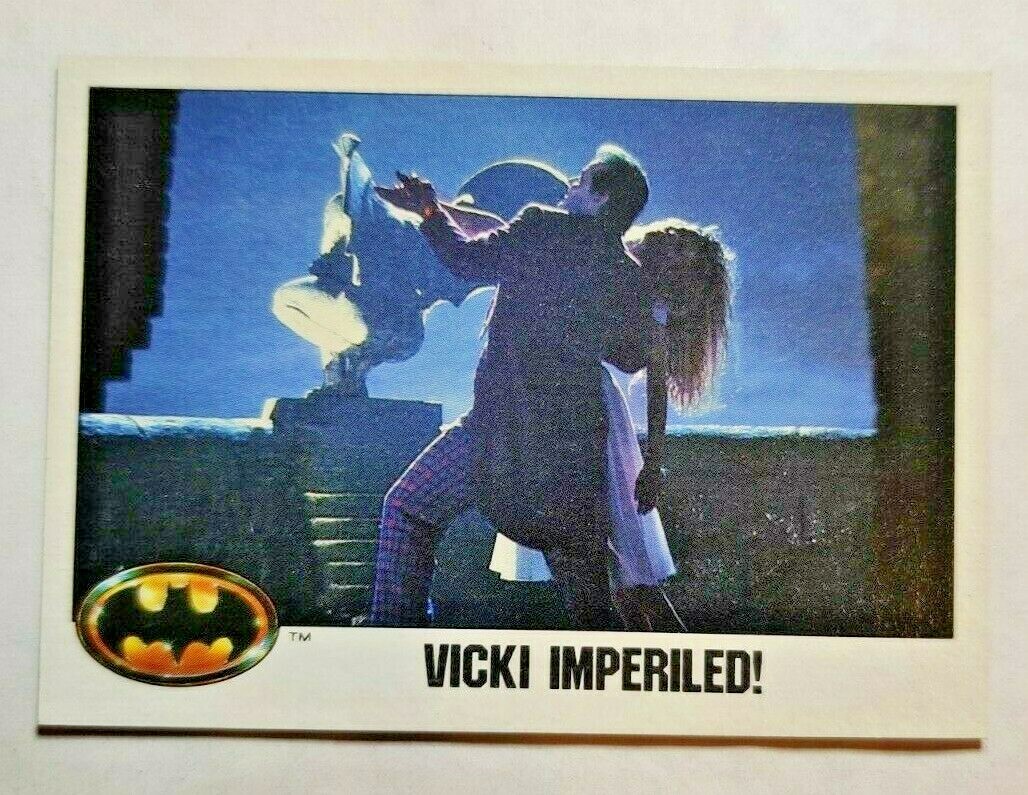 Vicki Imperiled! #125 1989 Topps Batman trading card — raw and PSA graded price guide