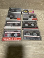 TDK Memorex SONY MAXELL Lot 8 Blank 60 90 120 Minute Cassette Tapes