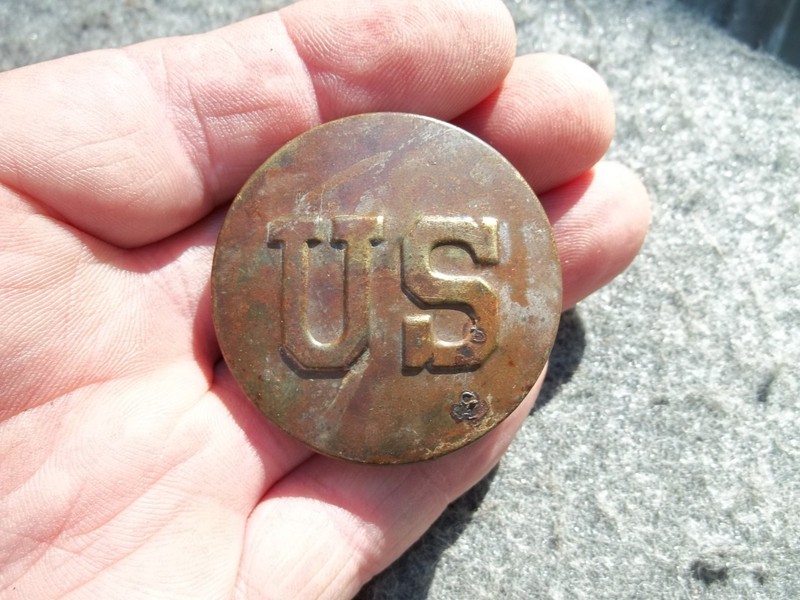 Vintage 1.75"OD WWII U.S. Brass Horse Bridle Rossette Button Tack FREE SHIP US