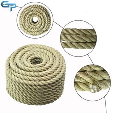 3 Strand Twisted Rope Manila Rope PP Arborist Bull Rope Rope 3/4" 100'