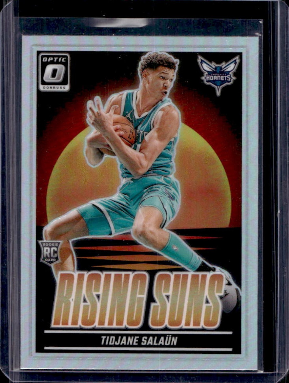 2024-25 Donruss Optic Tidjane Salaun Rising Suns RC Holo #12 Hornets