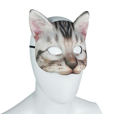 Halloween-Maske, Cosplay, elastisches Band, Katzenmaske für Clubs, Partys,
