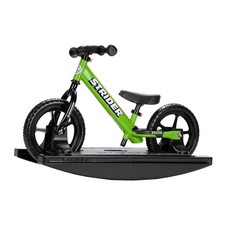 Strider 12  Sport Green Balance Bike  Rocking Base Kids 6mo-4yr