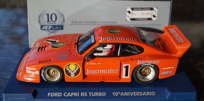 FLY Ford Capri RS Turbo Jägermeister No 1 Klaus Ludwig Neu in Box Orange 10° An.