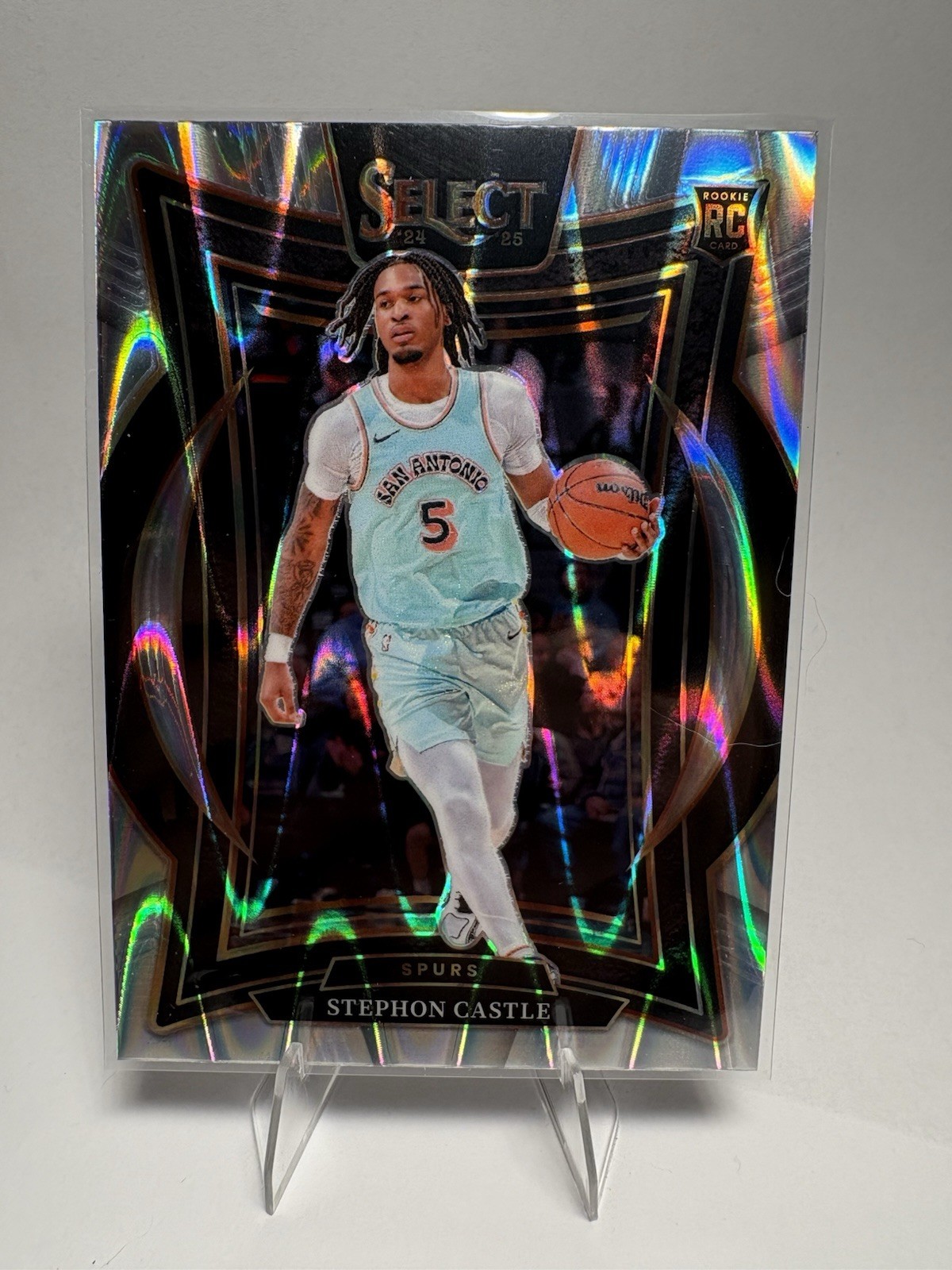 2024-25 Panini Select - Concourse Stephon Castle #72 Tectonic Prizm (RC)