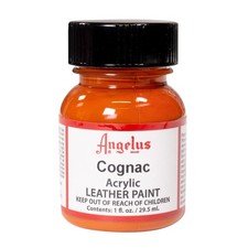 Angelus Cognac Acrylic Leather Paint 1 Oz Quick Dry Flexible Water Based
