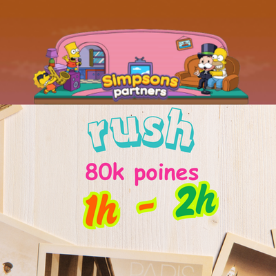 #ad SIMPSONS PARTNERS MONO POLY GO EVENT Rush 2 4Hours $1.99