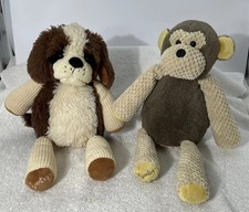 Scentsy Buddy Plush Lot Patch Dog Mollie Monkey Stuffed Animals No Scent Paks
