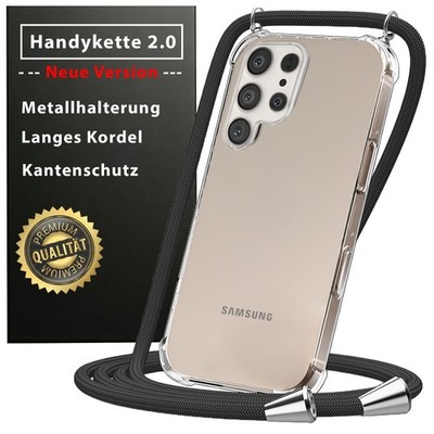 Handykette Hülle mit Band Samsung Case Kordel Seil Frau Kette Umhängen Schnur