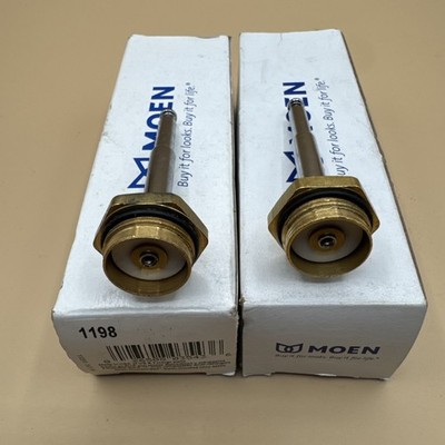Lot of 2 Moen 1198 Push Button Diverter Extension Kit, Chrome, New Old Stock OEM