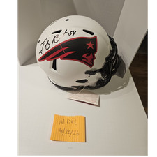Tedy Bruschi New England Patriots Authentic Autographed Lunar Eclipse Helmet