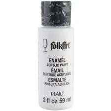 Plaid:Craft 40-4001 FolkArt Enamel Paint 2oz-Wicker White (6Pk)