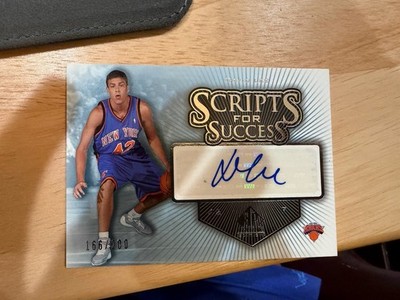 2005-06 SP Signature David Lee Scripts For Success Rookie RC Auto 166/200 Knicks