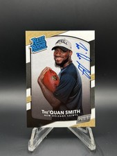 2018 Panini Rookie Premiere Autographs Tre'Quan Smith RATED ROOKIE Auto on card. rookie card picture
