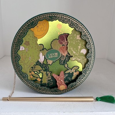 Lady M New York Moon Cake Box Only Autumn Festival Lights Up Green Rabbit