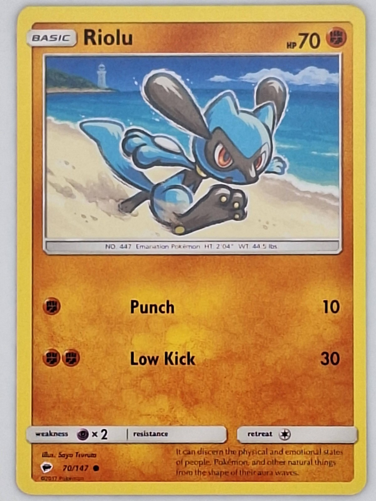 Riolu 70/147 Pokemon - Sun & Moon Burning Shadows MP