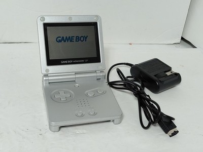 Nintendo Gameboy Advance SP AGS-001 Silver w/ Charger - Tested