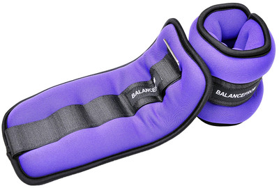 Fully Adjustable Ankle Wrist Arm Leg Weights 2.5 lbs each (5-lb pair) Purple
