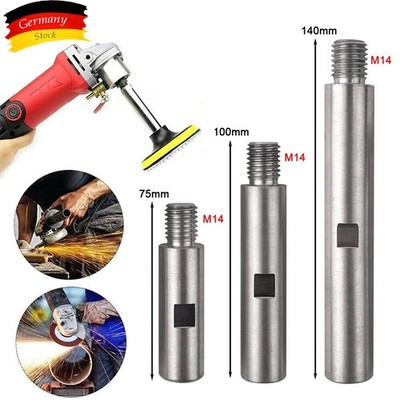 3x M14 Adapterstange 100 Winkelschleifer Verlängerungsstange Schaft 75/100/140mm