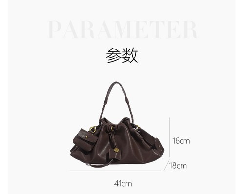 Songmont Baina Lucky Bag Commuter Stray Bag, Bolso de Hombro Bolso Granate para Mujer - Imagen 6 de 10