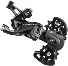 microSHIFT Acolyte Super Short Rear Derailleur - 8 Speed, Super Short Cage, Blac