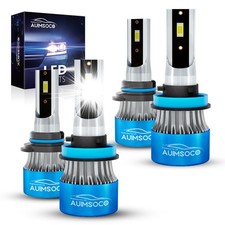 4x H11 9005 Led Headlight High Low Beam Light Bulbs Combo For Mazda 3 2012 2013