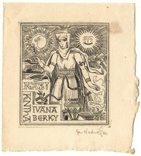 JAROSLAV VODRAZKA: Exlibris für Ivana Berky