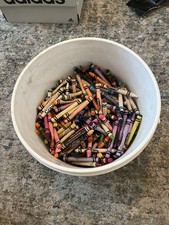 Bulk Crayola Crayons Lot Used Broken Whole For Crafts Art Melting Wax Projects