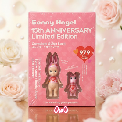 ソニーエンジェル15周年ガイドBOOK ロビー2体セット Sonny Angel 15th Anniversary Complete Guide Book Rabbit Robby Set