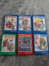 WHOLESALE LOT OF 6 INTELLIVISION GAMES WITH BOX **** UNTESTED ****